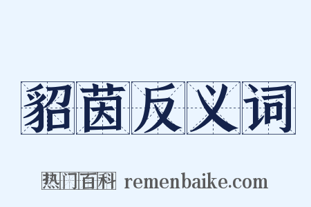 貂茵反义词是什么意思的图片